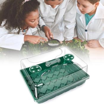 Plastic Plant Seedling Trays Cloning Case Kit Seed Grow Box Humidity Dome Base Nursery Pots Garden Flower Pot